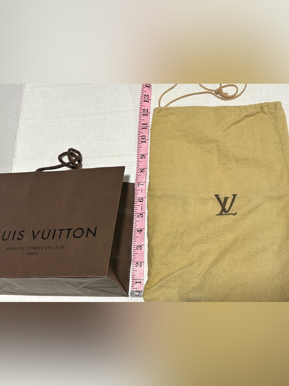 Louis Vuitton Brown Shopping Bag with Black Logo - Picture 7 of 7